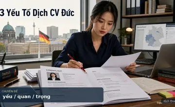 3 Yếu Tố Quan Trọng Của Một Bản Dịch CV Tiếng Đức