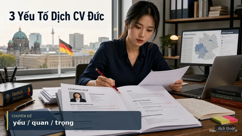 3 Yếu Tố Quan Trọng Của Một Bản Dịch CV Tiếng Đức