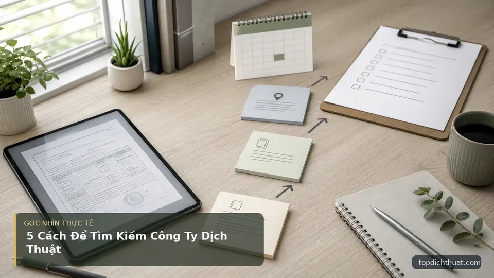 Chi tiết minh họa dịch thuật trong bài 5 Cách Để Tìm Kiếm Công Ty Dịch Thuật