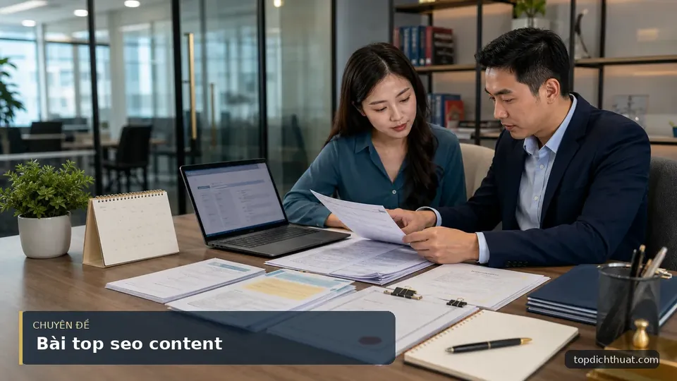 Bài top seo content