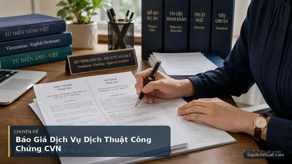 Báo Giá Dịch Vụ Dịch Thuật Công Chứng CVN