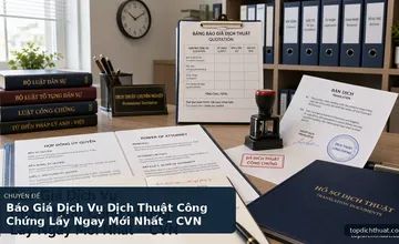 Báo Giá Dịch Vụ Dịch Thuật Công Chứng Lấy Ngay Mới Nhất – CVN