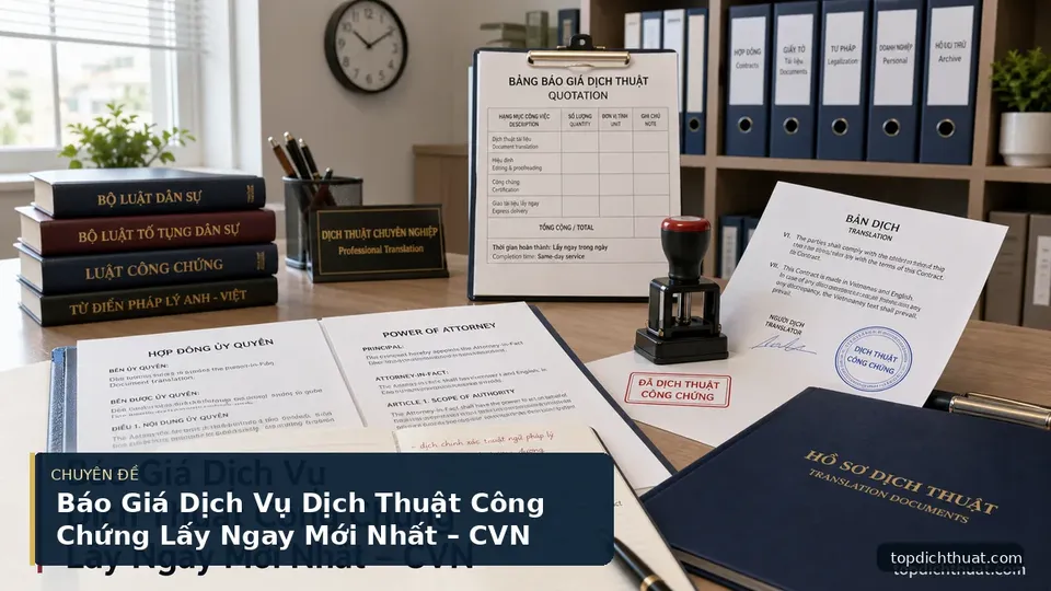 Báo Giá Dịch Vụ Dịch Thuật Công Chứng Lấy Ngay Mới Nhất – CVN