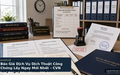 Báo Giá Dịch Vụ Dịch Thuật Công Chứng Lấy Ngay Mới Nhất – CVN