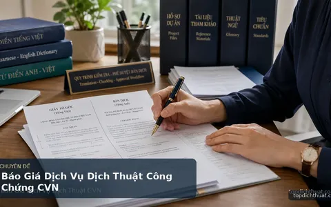 Báo Giá Dịch Vụ Dịch Thuật Công Chứng CVN