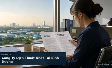 Công Ty Dịch Thuật Nhất Tại Bình Dương