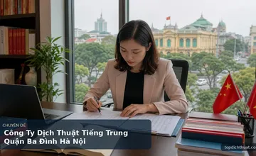 Công Ty Dịch Thuật Tiếng Trung Quận Ba Đình Hà Nội
