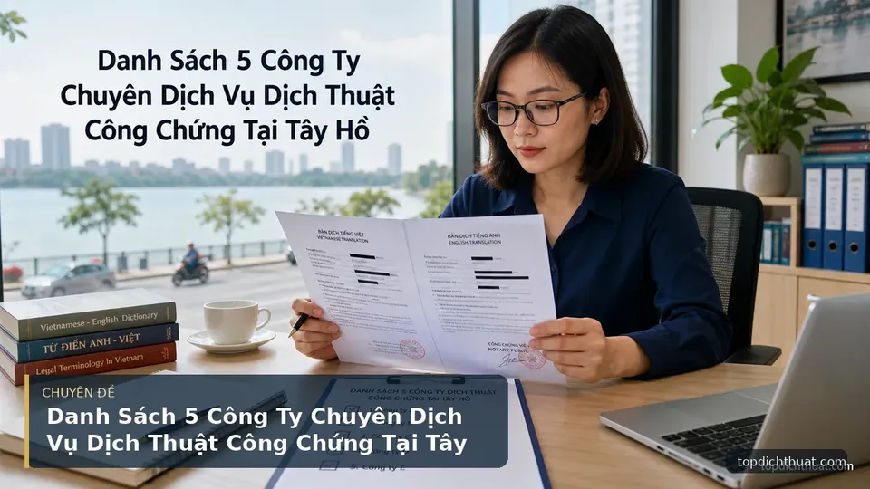 Danh Sách 5 Công Ty Chuyên Dịch Vụ Dịch Thuật Công Chứng Tại Tây Hồ