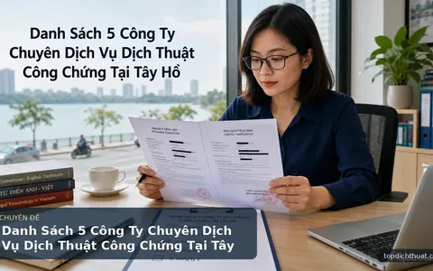 Danh Sách 5 Công Ty Chuyên Dịch Vụ Dịch Thuật Công Chứng Tại Tây Hồ