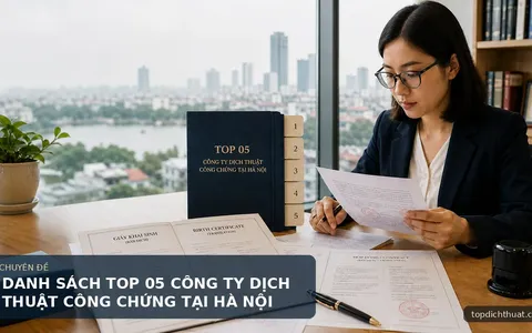 DANH SÁCH TOP 05 CÔNG TY DỊCH THUẬT CÔNG CHỨNG TẠI HÀ NỘI