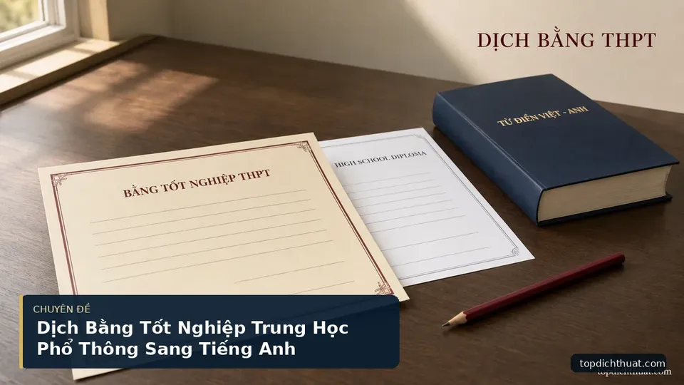 Dịch Bằng Tốt Nghiệp Trung Học Phổ Thông Sang Tiếng Anh