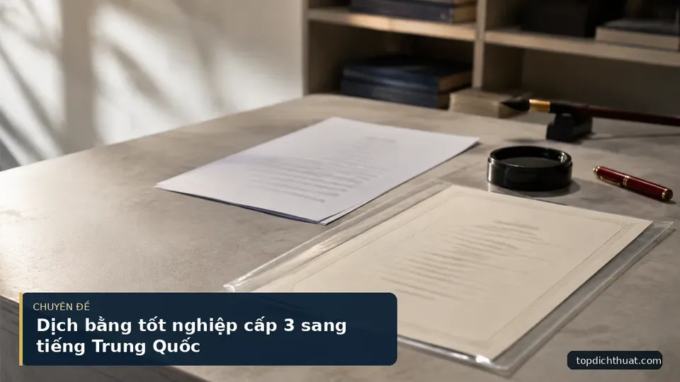 Dịch bằng tốt nghiệp cấp 3 sang tiếng Trung Quốc