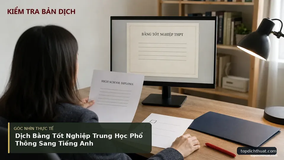 Chi tiết minh họa dịch thuật trong bài Dịch Bằng Tốt Nghiệp Trung Học Phổ Thông Sang Tiếng Anh
