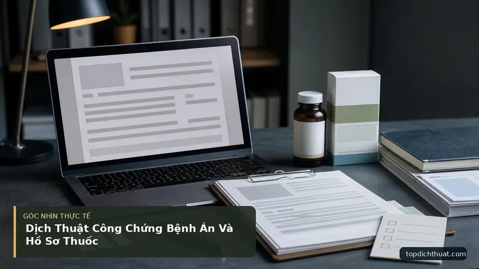 Chi tiết minh họa dịch thuật trong bài Dịch Thuật Công Chứng Bệnh Án Và Hồ Sơ Thuốc