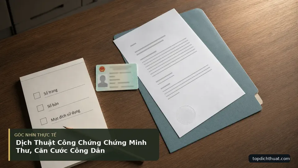 Chi tiết minh họa dịch thuật trong bài Dịch Thuật Công Chứng Chứng Minh Thư, Căn Cước Công Dân