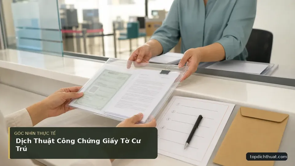 Chi tiết minh họa dịch thuật trong bài Dịch Thuật Công Chứng Giấy Tờ Cư Trú