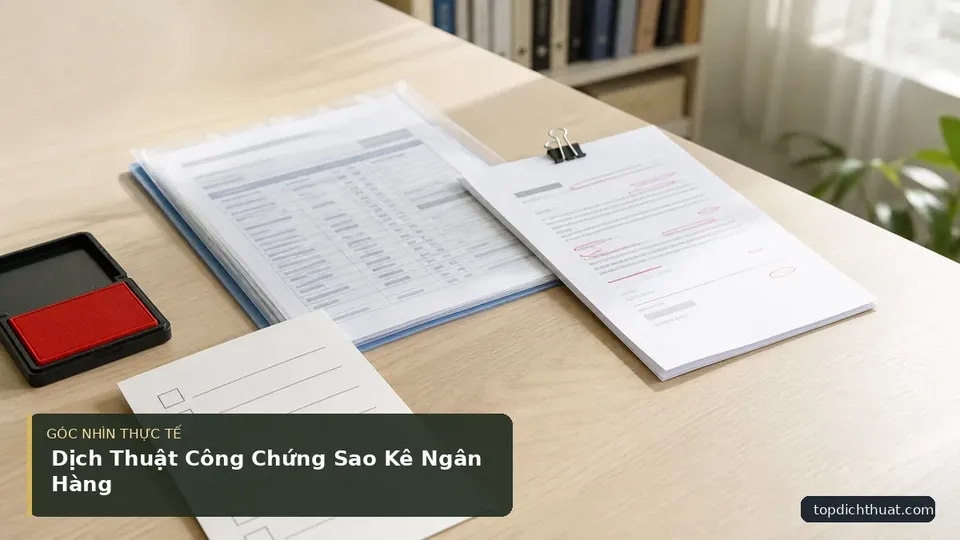 Chi tiết minh họa dịch thuật trong bài Dịch Thuật Công Chứng Sao Kê Ngân Hàng