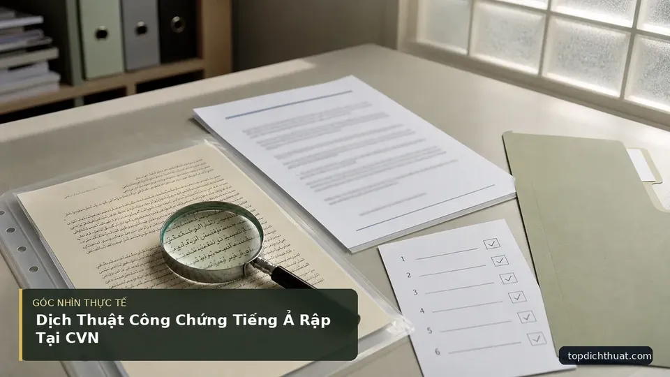 Chi tiết minh họa dịch thuật trong bài Dịch Thuật Công Chứng Tiếng Ả Rập Tại CVN