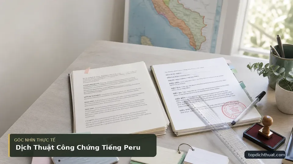 Chi tiết minh họa dịch thuật trong bài Dịch Thuật Công Chứng Tiếng Peru