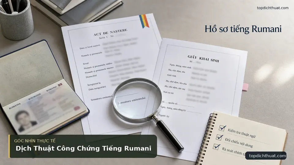 Chi tiết minh họa dịch thuật trong bài Dịch Thuật Công Chứng Tiếng Rumani