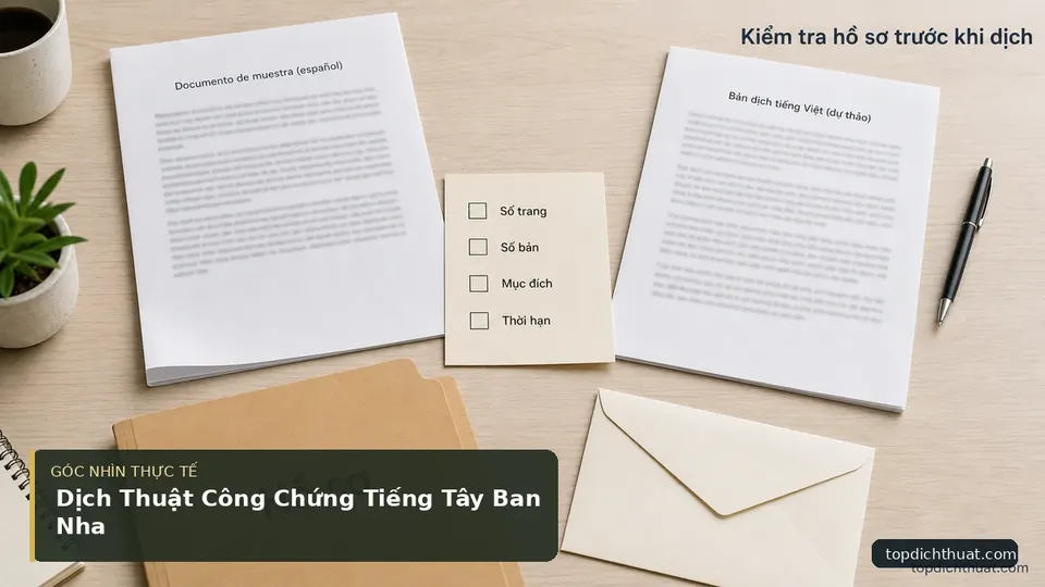 Chi tiết minh họa dịch thuật trong bài Dịch Thuật Công Chứng Tiếng Tây Ban Nha