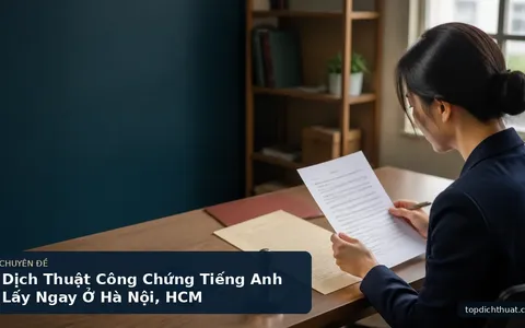 Dịch Thuật Công Chứng Tiếng Anh Lấy Ngay Ở Hà Nội, HCM