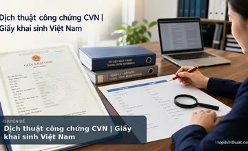 Dịch thuật công chứng CVN | Giấy khai sinh Việt Nam