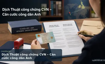 Dịch Thuật công chứng CVN – Căn cước công dân Anh