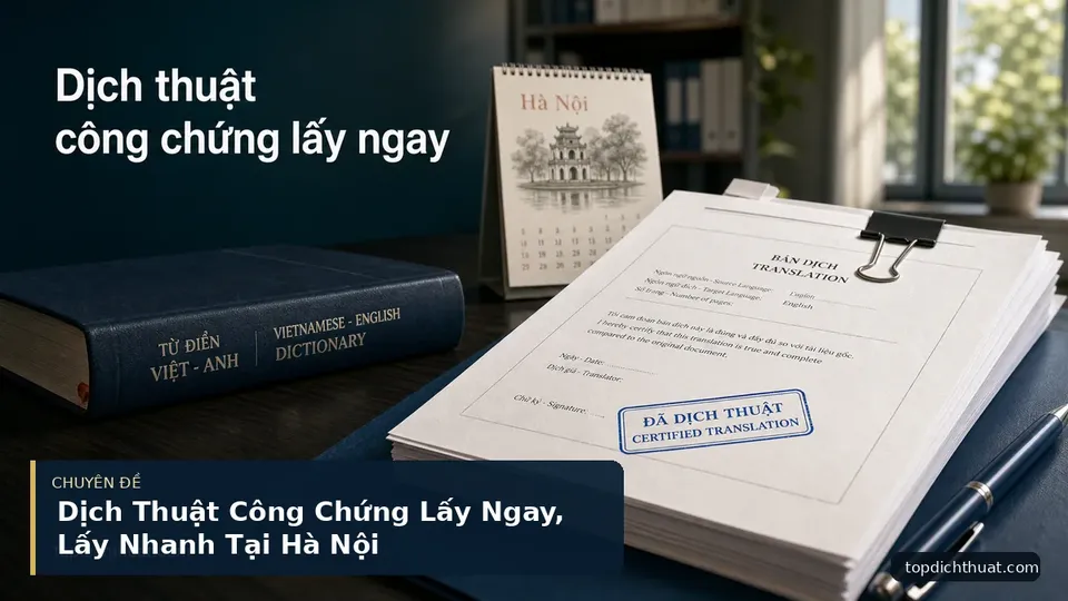 Dịch Thuật Công Chứng Lấy Ngay, Lấy Nhanh Tại Hà Nội