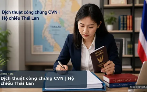 Dịch thuật công chứng CVN | Hộ chiếu Thái Lan