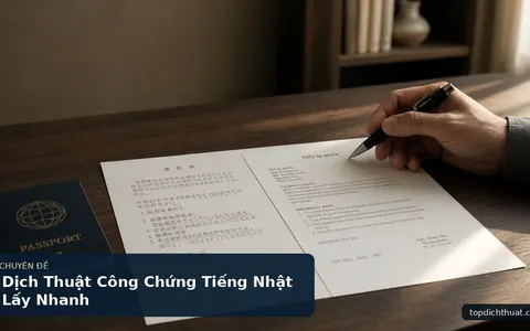 Dịch Thuật Công Chứng Tiếng Nhật Lấy Nhanh