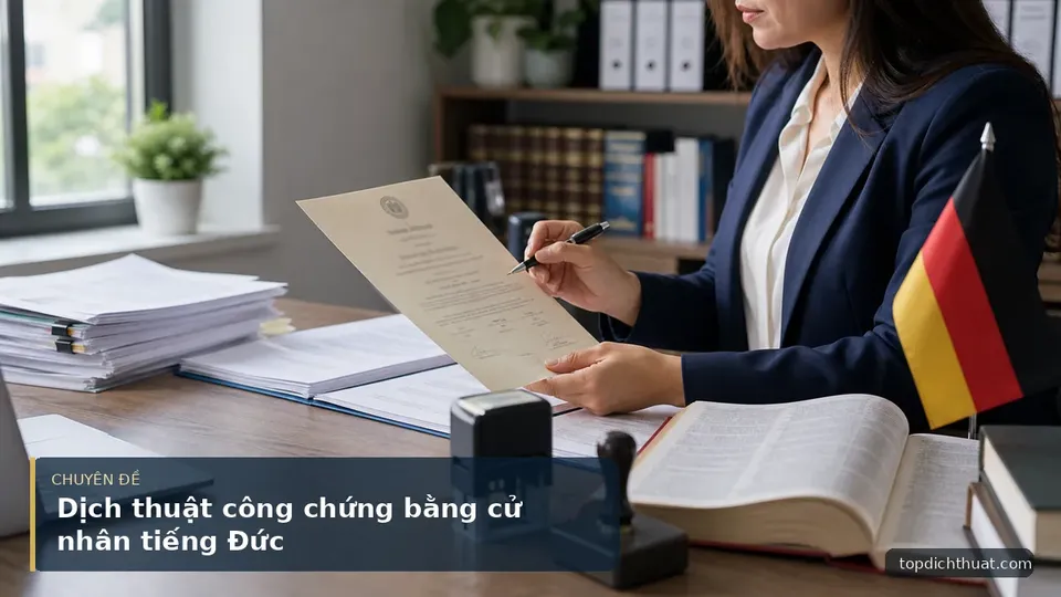 Dịch thuật công chứng bằng cử nhân tiếng Đức