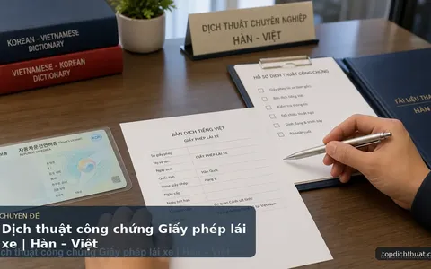 Dịch thuật công chứng Giấy phép lái xe | Hàn – Việt