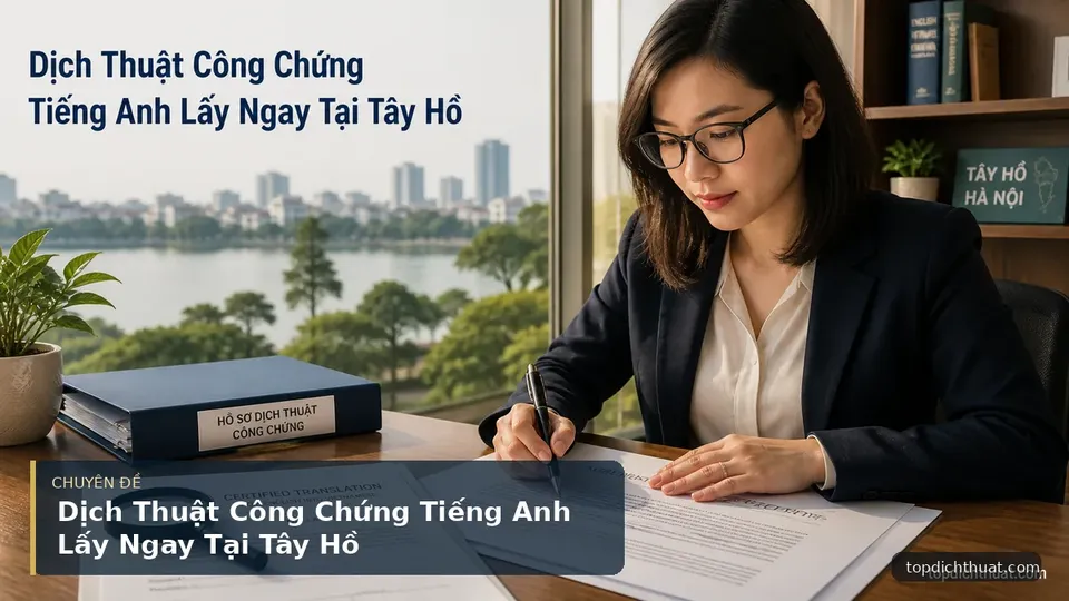 Dịch Thuật Công Chứng Tiếng Anh Lấy Ngay Tại Tây Hồ