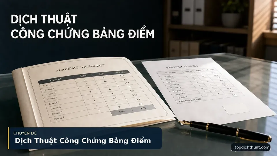 Dịch Thuật Công Chứng Bảng Điểm
