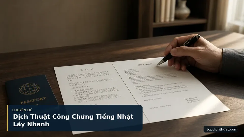 Dịch Thuật Công Chứng Tiếng Nhật Lấy Nhanh