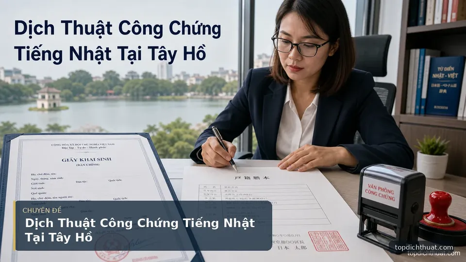 Dịch Thuật Công Chứng Tiếng Nhật Tại Tây Hồ