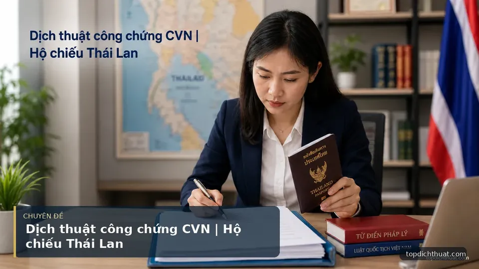 Dịch thuật công chứng CVN | Hộ chiếu Thái Lan