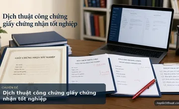 Dịch thuật công chứng giấy chứng nhận tốt nghiệp