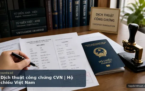 Dịch thuật công chứng CVN | Hộ chiếu Việt Nam