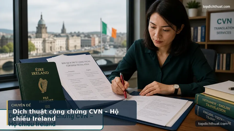 Dịch thuật công chứng CVN – Hộ chiếu Ireland
