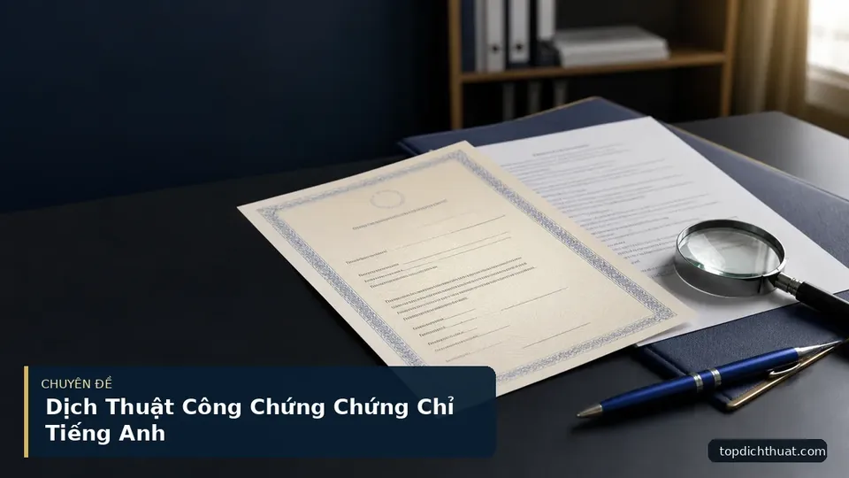 Dịch Thuật Công Chứng Chứng Chỉ Tiếng Anh