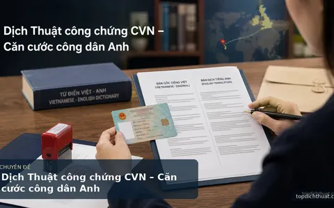 Dịch Thuật công chứng CVN – Căn cước công dân Anh
