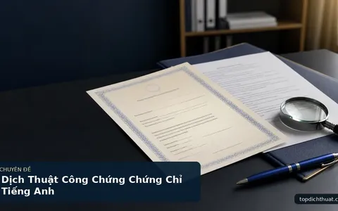 Dịch Thuật Công Chứng Chứng Chỉ Tiếng Anh