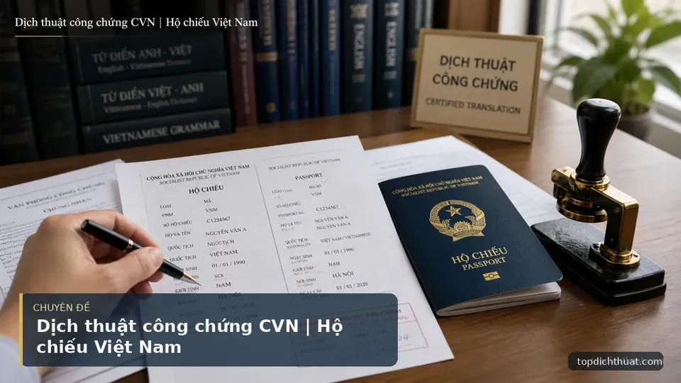 Dịch thuật công chứng CVN | Hộ chiếu Việt Nam