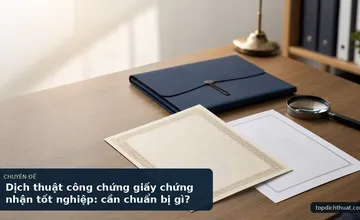 Dịch thuật công chứng giấy chứng nhận tốt nghiệp: cần chuẩn bị gì?