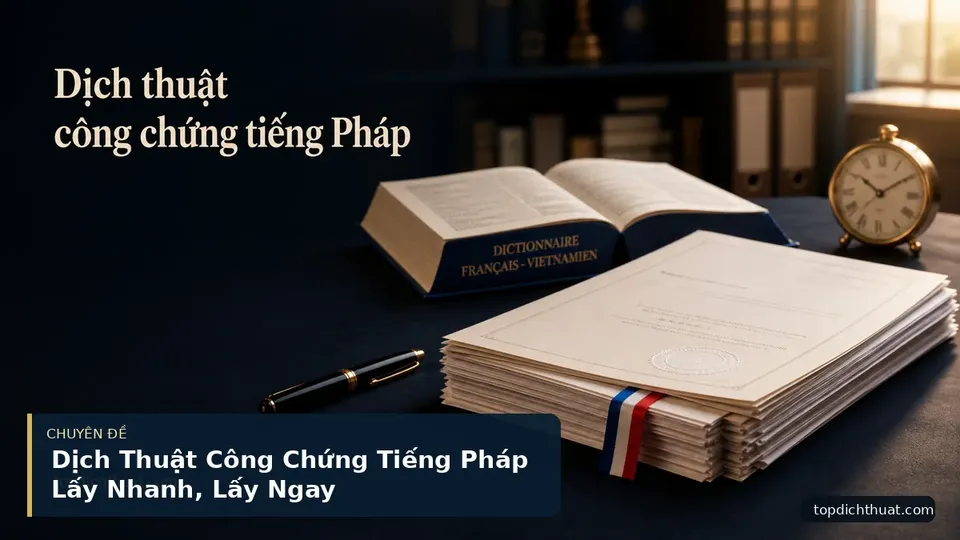 Dịch Thuật Công Chứng Tiếng Pháp Lấy Nhanh, Lấy Ngay
