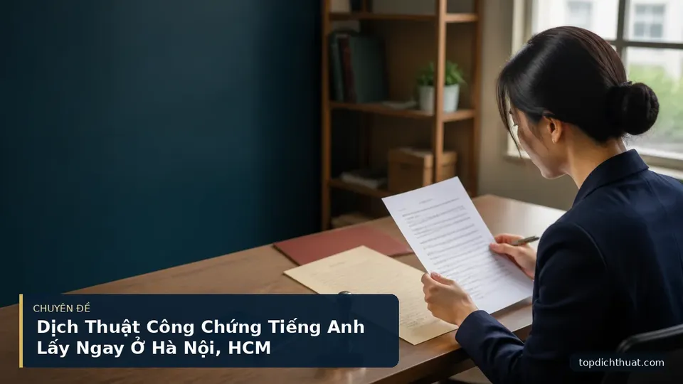 Dịch Thuật Công Chứng Tiếng Anh Lấy Ngay Ở Hà Nội, HCM