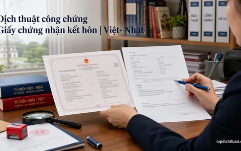 Dịch thuật công chứng Giấy chứng nhận kết hôn | Việt- Nhật