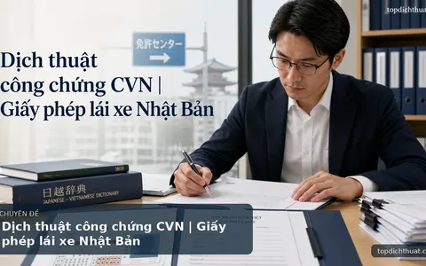 Dịch thuật công chứng CVN | Giấy phép lái xe Nhật Bản
